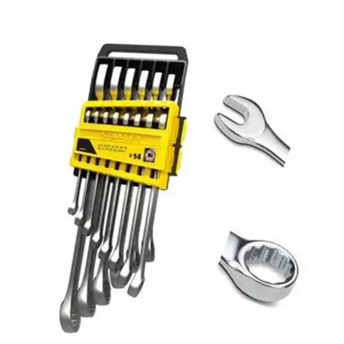 STANLEY 14 PIECES METRIC CRV STEEL COMBINATION SPANNER SET ( PACK OF 4 SETS)