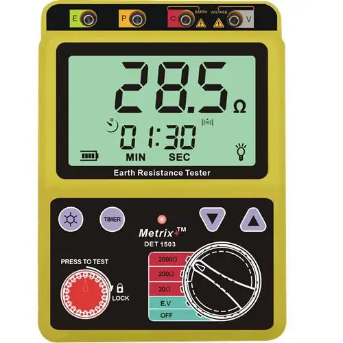 METRIX+ DIGITAL EARTH RESISTANCE TESTER DET 1503