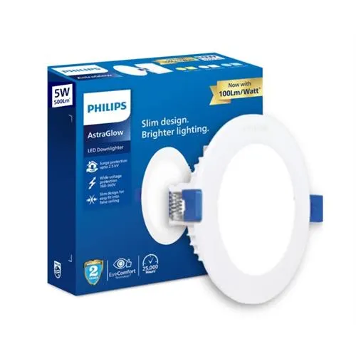 PHILIPS 5-WATT ASTRA GLOW ROUND DOWNLIGHTER RECESSED LED CEILING COOL DAY LIGHT LIGHT (PACK OF 1) in Mauritius