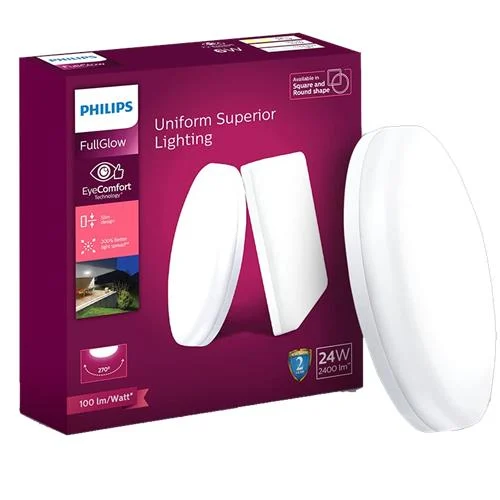 PHILIPS 24-WATT RIMLESS FULL GLOW ROUND SURFACE DOWNLIGHTER LED DOWNLIGHT COOL DAYLIGHT(PACK OF 1) in Mauritius