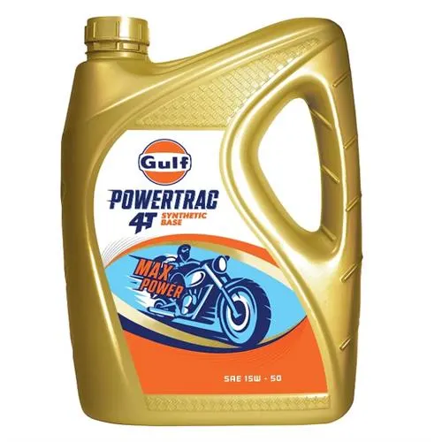 GULF POWERTRAC 2.5L SYNTHETIC ENGINE OIL FOR MOTORCYLES , 4T SAE 15W-50 in Palau