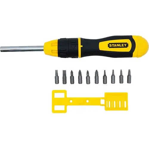 STANLEY 10 PCS MULTI-BIT RATCHETING SCREWDRIVER