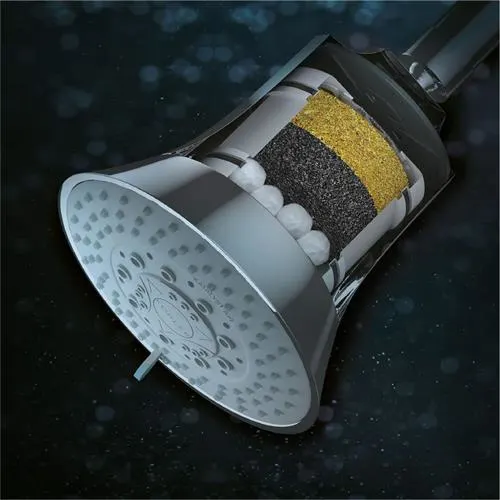 KOHLER RAIN DUET FILTER SHOWER HEAD - CHROME - 109 MM, ABS in Liechtenstein
