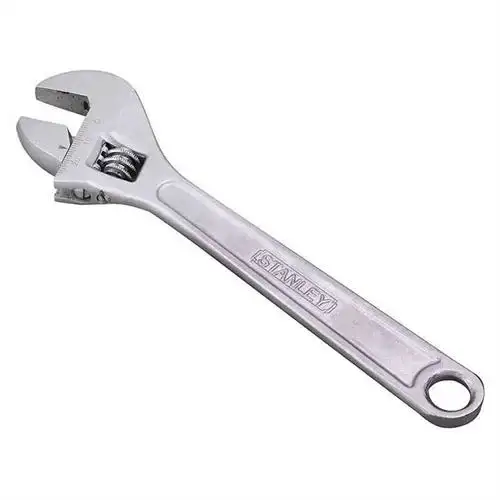 STANLEY 100MM CHROME PLATED ADJUSTABLE WRENCH