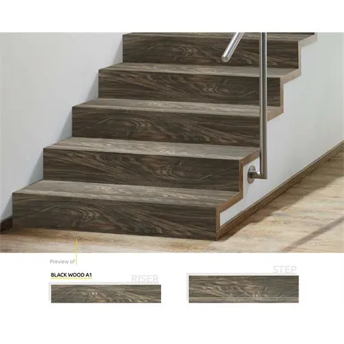 STEP & RISER TILE BLACK WOOD A1 in Malta